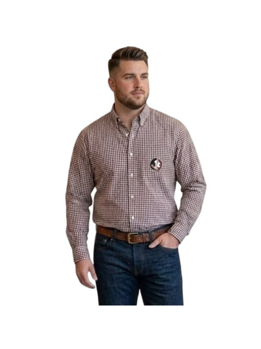 NEW Campus Specialties Florida Seminoles Long Sleeve Button Up Shirt Men's XL